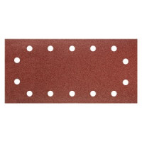 Hartie abraziva cu Velcro 115x230mm, K80, cu gauri - set 5 buc Hartie abraziva cu Velcro 115x230mm, K80, cu gauri - set 5 buc