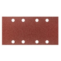 Hartie abraziva cu Velcro 93x185mm, K80, cu gauri - set 5 buc Hartie abraziva cu Velcro 93x185mm, K80, cu gauri - set 5 buc