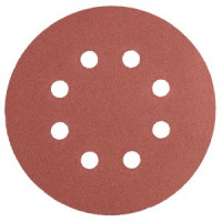 Hartie abraziva Velcro 125mm, K240, cu 8 gauri - set 5 buc