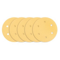 Hartie de slefuit cu suport Velcro 225 mm, K80, 5 buc, cu 6 gauri pentru slefuitor 59G264, 59G265 Hartie de slefuit cu suport Velcro 225 mm, K80, 5 buc, cu 6 gauri pentru slefuitor 59G264, 59G265