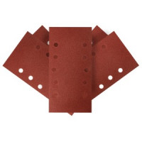 Hartie de slefuit Velcro 115 x 230 mm, K120, 5 buc, cu perforatii