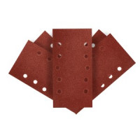 Hartie de slefuit Velcro 115 x 230 mm, K80, 5 buc, cu perforatii