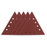 Hartie de slefuit Velcro K120, triunghiulara cu 12 gauri, 5 buc. pentru slefuitor 59G264