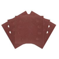 Hartie de slefuit Velcro, patrata, 113 x 113 mm, P240, 5 buc, cu 8 gauri, pentru 04-623