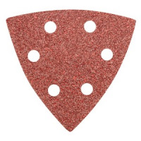 Hartie triunghiulara abraziva 93x93mm, K40, cu gauri - set 5buc