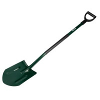 Lopata ascutita, maner metalic, maner din plastic