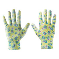 Manusi de gradina cu nitril, design floral, 7 