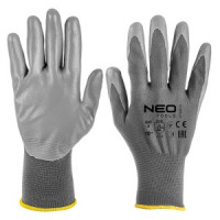 Manusi de lucru, poliester acoperit cu PU, 4131X, marimea 10 (card)