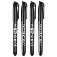 Marker de constructii, negru, permanent, rezistent la apa, pe baza de ulei, 4 bucati Marker de constructii, negru, permanent, rezistent la apa, pe baza de ulei, 4 bucati