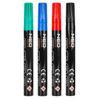 Marker gros pentru constructii, 4 culori, permanent, rezistent la apa, lac, aluminiu, 4 buc. Marker gros pentru constructii, 4 culori, permanent, rezistent la apa, lac, aluminiu, 4 buc.