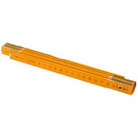 Metru pliabil din lemn 1 m, galben