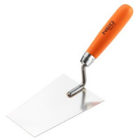 Mistrie Stucco-trapezoidala, 140mm, maner lemn