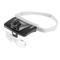 Ochelari cu lupa si LED-uri, 5 lentile, 2 x AAA (neincluse)