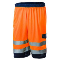 Pantaloni scurti de avertizare, portocalie, cu plasa,masura S Pantaloni scurti de avertizare, portocalie, cu plasa,masura S