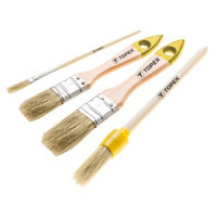 Pensule vopsit set 4 buc,par natural, maner lemn
