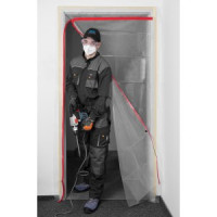 Perdea, capac de protectie impotriva prafului cu incuietoare 