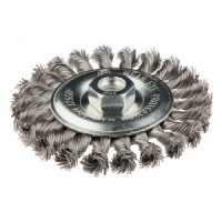 Perie conica, gri, 115xM14mm , sarma inox impletita 0.5mm Perie conica, gri, 115xM14mm , sarma inox impletita 0.5mm