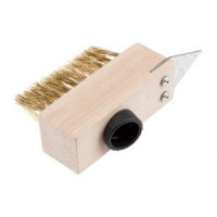 Perie de sarma pentru pavele, cu racleta Perie de sarma pentru pavele, cu racleta