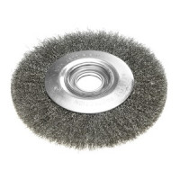 Perie tip roata din sirma de otel incretita, 200 x 32 mm Perie tip roata din sirma de otel incretita, 200 x 32 mm