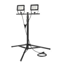 Proiector dublu 2x30W SMD LED 5400lm 230V, trepied de 1,8 m,  cablu 3m