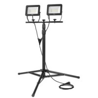 Proiector dublu/lampa LED SMD 2x50W 9000lm 230V cu trepied 1.8m cu cablu