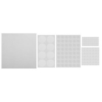 Protectii autoadezive din pasla si spuma EVA, alb, 125 buc.