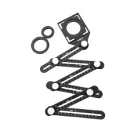 Rigla unghiulara, 6 brate mobile