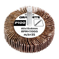 Rola cu lamele abrazive 60 x 15 x 6 mm, P100