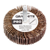 Rola cu lamele abrazive 60 x 15 x 6 mm, P80