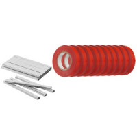 Set accesorii (10 x 25 m banda legare plante si 10,000 capse)