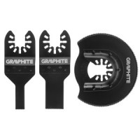 Set accesorii taiere metal pentru multifunctional cu vibratii, set de 3 buc.