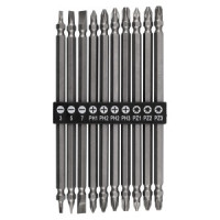 Set de biti reversibili lungi: SL3 /5/7, PH1 /2 /2 /3, PZ1/2/3 x 150 mm, 10 buc. Set de biti reversibili lungi: SL3 /5/7, PH1 /2 /2 /3, PZ1/2/3 x 150 mm, 10 buc.