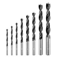 Set de burghie pentru lemn: 3, 4, 5, 6, 7, 8, 9, 10 mm, 8 bucati