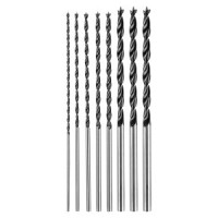Set de burghie pentru lemn, extinse: 4, 5, 6, 7, 8, 10, 12 mm x 300 mm, 7 bucati