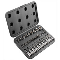 Set tubulare  cu bit Torx ,3/8'', CrV, 34 piese