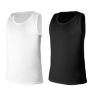 Tricou 2-pack, alb, negru, marimea XL