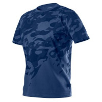Tricou cu imprimeu CAMO Navy, marimea S