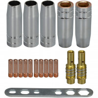 Set 18 consumabile pentru pistolet MIG MAG 150A, Intensiv Set 18 consumabile pentru pistolet MIG MAG 150A, Intensiv