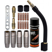 Set 21 consumabile pentru pistolet MIG MAG 150A Set 21 consumabile pentru pistolet MIG MAG 150A