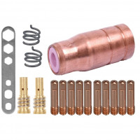 Set 16 consumabile pentru pistolet fara euroconector MIG MAG 150A, Intensiv Set 16 consumabile pentru pistolet fara euroconector MIG MAG 150A, Intensiv
