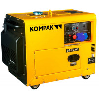 Generator diesel monofazat KOMPAK K6100SE, 5.3 kW, 230 V, insonorizat Generator diesel monofazat KOMPAK K6100SE, 5.3 kW, 230 V, insonorizat