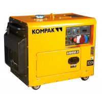 Generator diesel trifazat KOMPAK K6100SE-3, 6.6 kVA, 230/400 V, insonorizat Generator diesel trifazat KOMPAK K6100SE-3, 6.6 kVA, 230/400 V, insonorizat