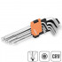 Set chei hexagonale L cu bila 9buc lungime 1.5-10mm CRV [2]