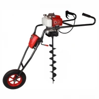 Motoburghiu BISONTE Agro Garden BTA-30M-S cu suport de lucru, (fara burghie), motor 3cp Motoburghiu BISONTE Agro Garden BTA-30M-S cu suport de lucru, (fara burghie), motor 3cp