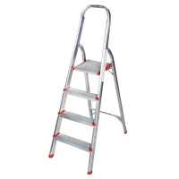 Scara aluminiu BISONTE STR0104 4 trepte, inaltime maxima 1,32 m, pentru interior Scara aluminiu BISONTE STR0104 4 trepte, inaltime maxima 1,32 m, pentru interior