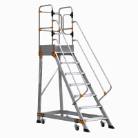 Platforma mobila cu autofranare EP6 din aluminiu, H lucru 3,75 m Platforma mobila cu autofranare EP6 din aluminiu, H lucru 3,75 m