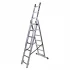 Scara tripla aluminiu BISONTE STR307 3 x 7 trepte inaltime maxima 4.21 m [2]