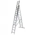 Scara tripla aluminiu BISONTE STR313 3 x 13 trepte inaltime maxima 9.25 m [2]
