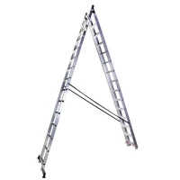 Scara tipla aluminiu BISONTE STR315 3 x 15 trepte inaltime maxima 10,9 m Scara tipla aluminiu BISONTE STR315 3 x 15 trepte inaltime maxima 10,9 m