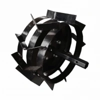 Roata metalica 4.00-8 BISONTE Agro Garden cu manicot, ax hexagonal Ø 23 mm Roata metalica 4.00-8 BISONTE Agro Garden cu manicot, ax hexagonal Ø 23 mm